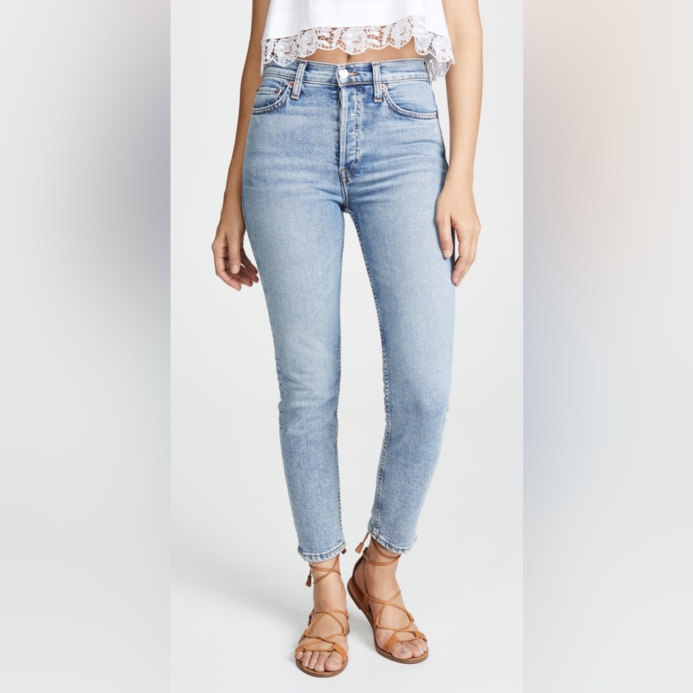 RE/DONE Comfort Stretch High Rise Ankle Crop